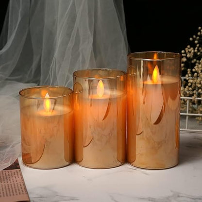LED Flameless Candles - Pack of 3