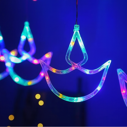 Diya LED Curtain String Lights Series Lamps 1 set